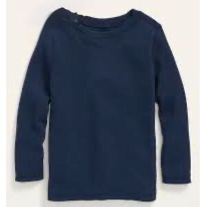 Old Navy Thermal-Knit Unisex Long-Sleeve T-Shirt for Toddlers - 4T Black